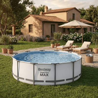 bestway 56438 Piscina Fuori Terra Rigida Da Giardino Piscina Esterna Rotonda Ø 457xh122 Cm Con Pompa Filtro - 56438 Steel Pro Max bestway 56438 Piscina Fuori Terra Rigida Da Giardino Piscina Esterna Rotonda Ø 457xh122 Cm Con Pompa Filtro - 56438 Steel Pro Max