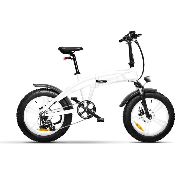 icon.e 230079 bici elettrica bicicletta pieghevole pedalata assistita e-bike 25 km/h cambio shimano ruote 20 pollici colore bianco - 230079 x5 iceberg