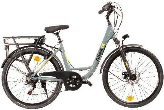 nilox 30nxeb266vfm2v3 bici elettrica bicicletta pedalata assistita e-bike 25 km/h ruote 26 pollici colore grigio - 30nxeb266vfm2v3 x7 f