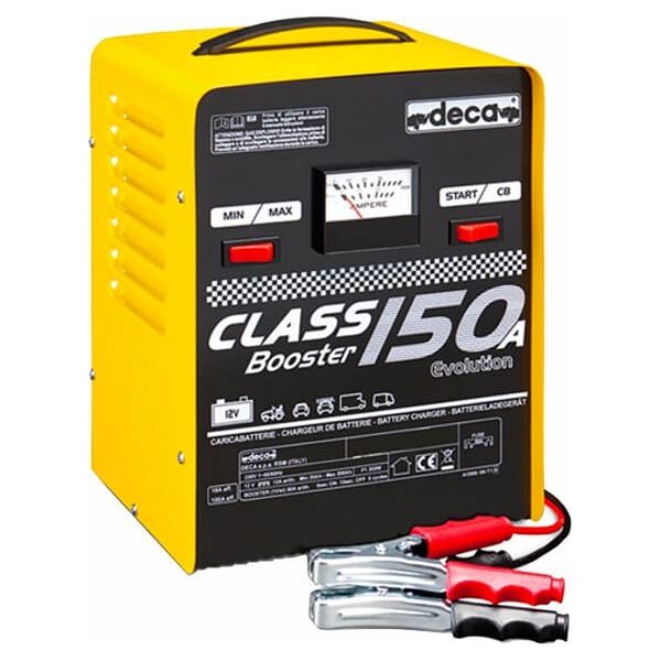 deca 340600 caricabatterie per auto e moto booster elettronico per batterie 200 ah - 340600 class 150a start