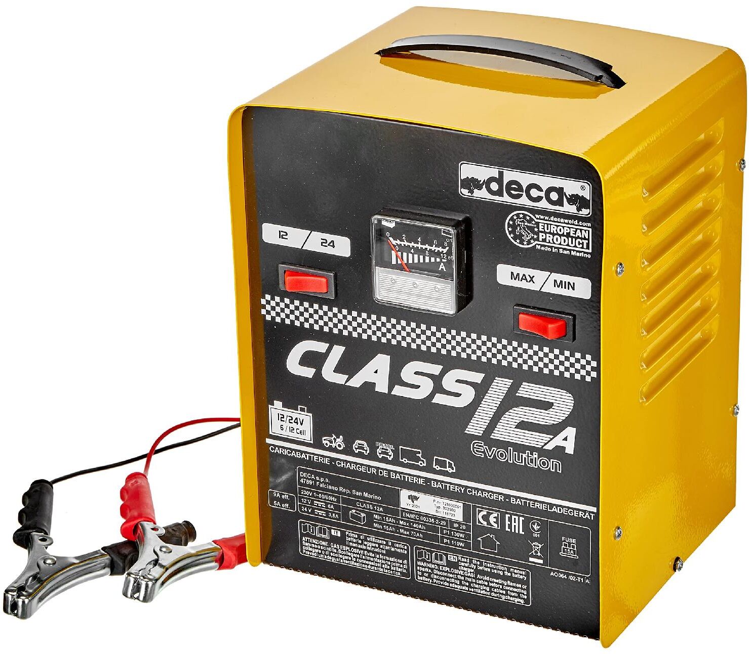 deca 303500 caricabatterie per auto e moto booster elettronico per batterie 140 ah - class 12a