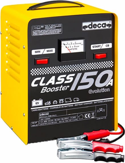 deca 340600 caricabatterie per auto e moto booster elettronico per batterie 200 ah - 340600 class 150a start