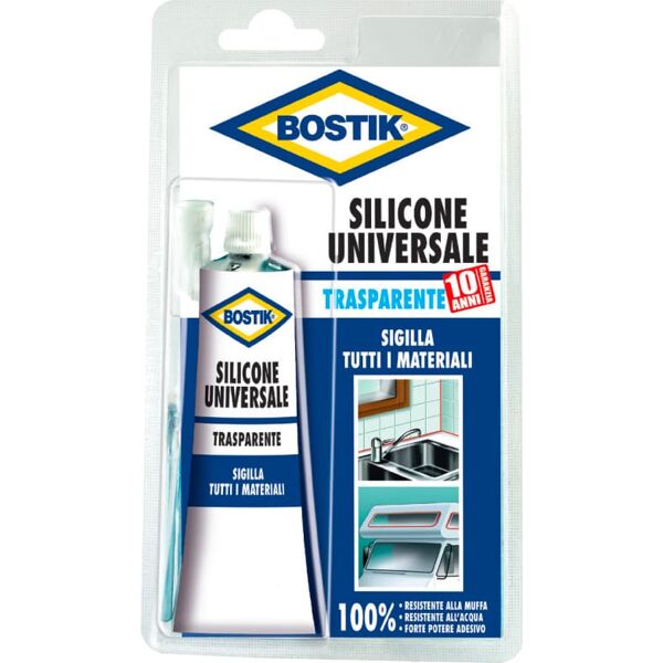 bostik d2476 silicone trasparente ml 60 pezzi 12 - d2476