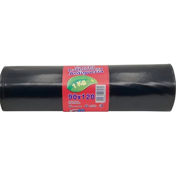 nbrand blghu477 sacchi nettezza urbana in rotolo 90x120 nero kg.1 pezzi 25 - blghu477