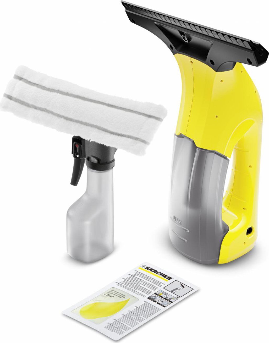 karcher 1.633-014.0 lavavetri elettrico senza fili aspiragocce capacità 100 ml + puliscivetro - 1.633-014.0 wv2 plus-n