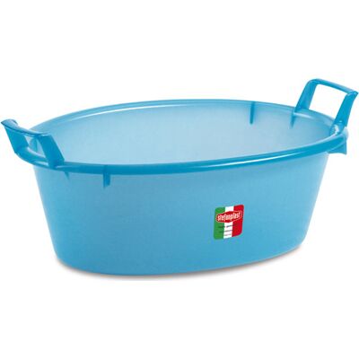 stefanplast 31800 Catino Bacinella In Plastica Ovale Capacità Lt. 75 Cm. Ø 80x31 H Colore Azzurro - Linea Pulizia - 31800 stefanplast 31800 Catino Bacinella In Plastica Ovale Capacità Lt. 75 Cm. Ø 80x31 H Colore Azzurro - Linea Pulizia - 31800