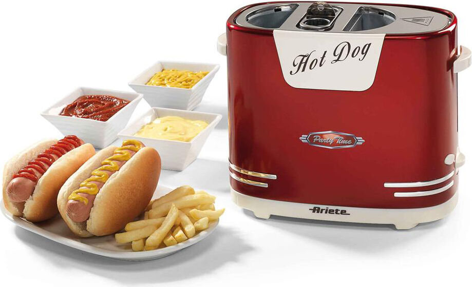 ariete 186 macchina per hot dog alloggio per wurstel e pane - 186 hotdog party time