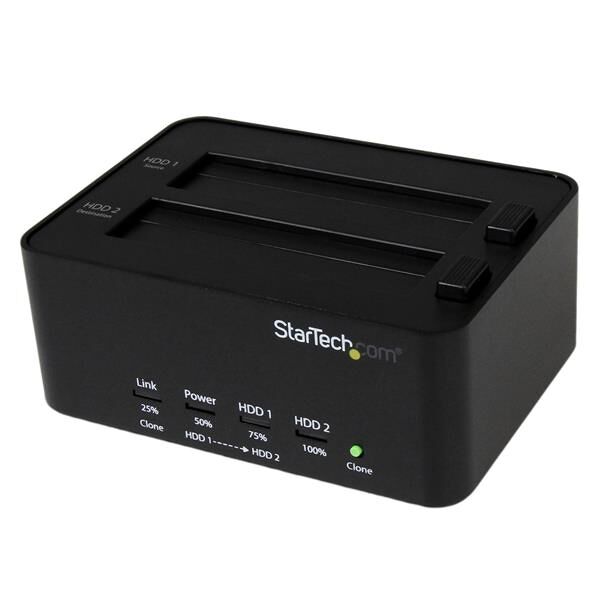 startech satdock2reu3 docking station per hard disk usb 3.0 clonatore ed eraser - satdock2reu3