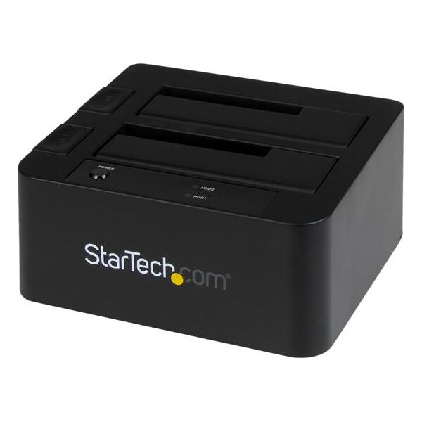 startech sdock2u33eb docking station usb 3.0 per doppio hard disk sata / esata ssd da 2.5/3.5 con uasp - sdock2u33eb