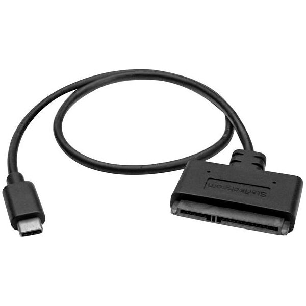 startech usb31csat3cb cavo adattatore usb 3.1 a sata da 10 gbps per unità dischi rigidi da 2.5 usb-c - usb31csat3cb