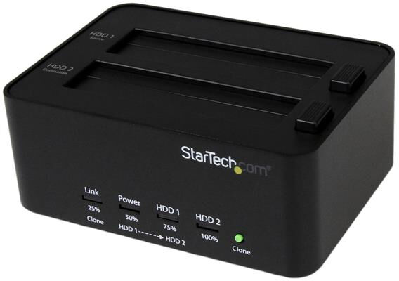 startech satdock2reu3 docking station per hard disk usb 3.0 clonatore ed eraser - satdock2reu3