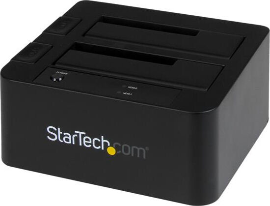 startech sdock2u33eb docking station usb 3.0 per doppio hard disk sata / esata ssd da 2.5/3.5 con uasp - sdock2u33eb