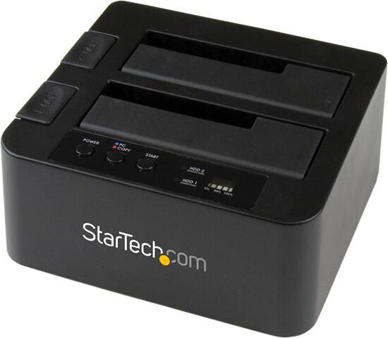 startech sdock2u33re docking station hdd 2,5 e 3,5 duplicatore hard disk usb sata colore nero - sdock2u33re