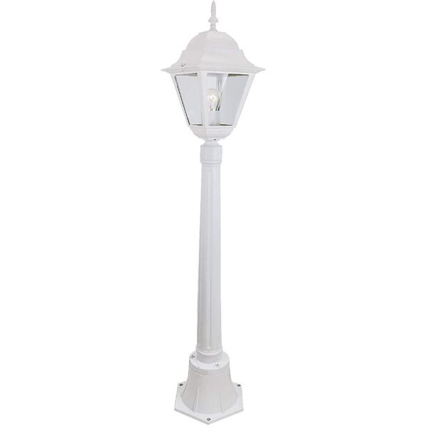 giardini del re lampione new york 110 bianco lampione da giardino lampioncino esterno in alluminio cm 110 1 luci colore bianco serie new york