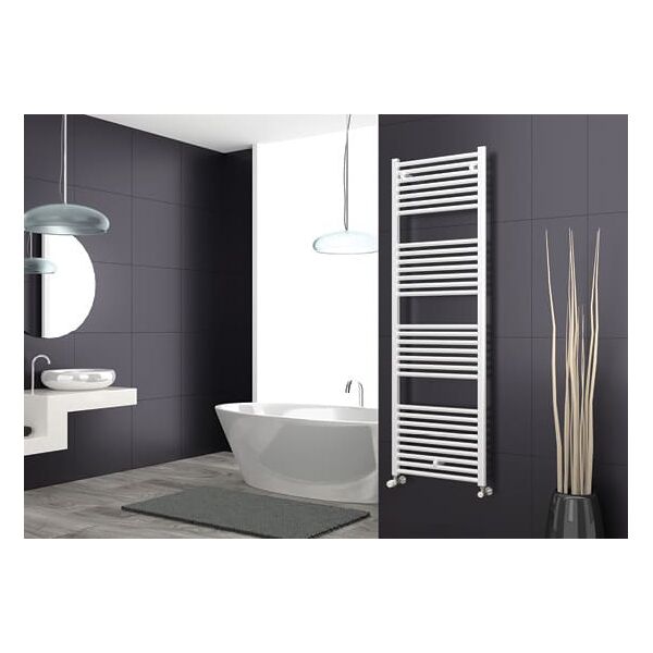 cordivari 3551586100203 termoarredo scaldasalviette bagno 50x76h cm interasse 45 cm colore bianco - 3551586100203 lisa 25