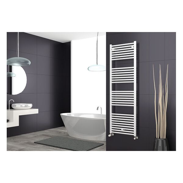 cordivari 3551586100216 termoarredo scaldasalviette bagno 45x116h cm interasse 40 cm colore bianco - 3551586100216 lisa 25