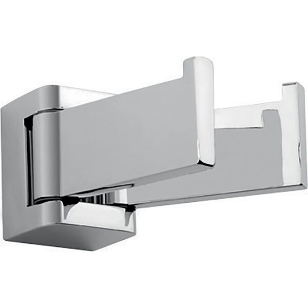 gedy 5728 appendi accappatoio da parete moderno per bagno gancio doppio colore cromo - glamour 5728