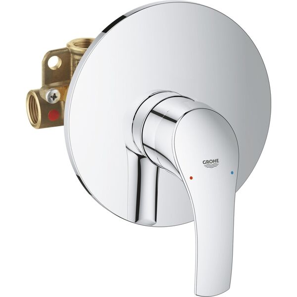 grohe 33556002 miscelatore doccia a parete rubinetto bagno monocomando colore cromo - eurosmart new - 33556002