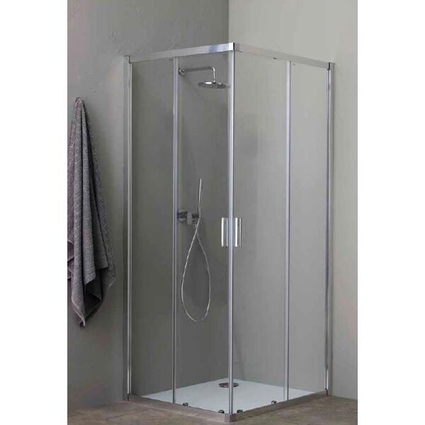 grandform pfs#y70 porta doccia parete per box doccia 66/68 cm in vetro trasparente - pfs#y70