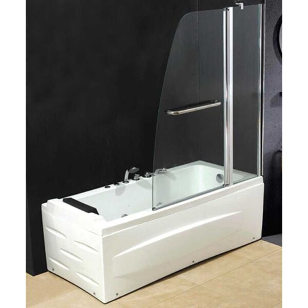 nbrand sn960 porta doccia parete per box vasca in cristallo 120x140h cm - sn960