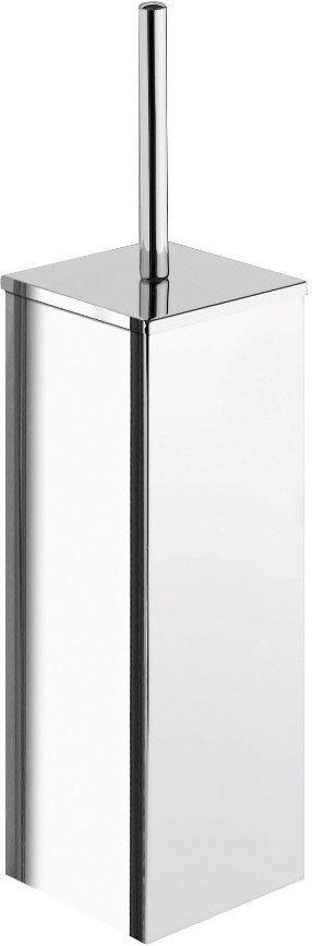 gedy 6933/13 scopino bagno wc con portascopino da terra in acciaio inox colore cromo - 6933/13 serie g-colorado