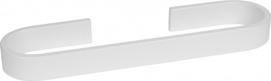 koh-i-noor 6004v porta asciugamani bagno da parete lunghezza 45 cm in alluminio colore bianco - 6004v serie materia