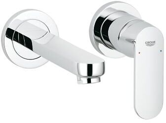 Grohe 19381000 Miscelatore Lavabo Da Parete Rubinetto Bagno Monocomando Colore Cromo - 19381000 Eurocosmo