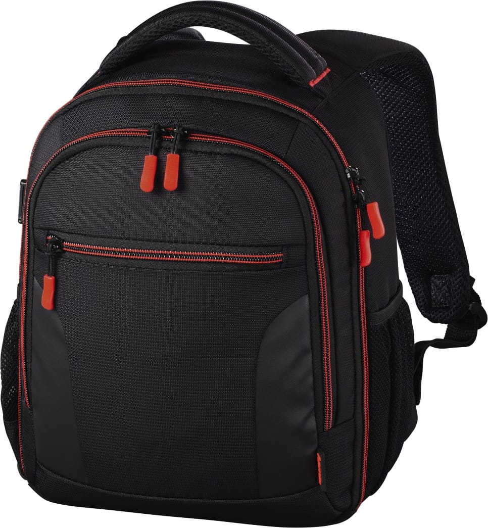 hama 00139856 zaino miami camera backpack nero/rosso 600 g - 00139856