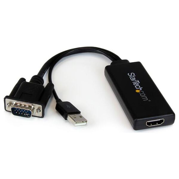 startech vga2hdu adattatore vga hdmi con audio - vga2hdu