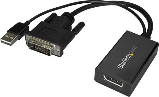 startech dvi2dp2 adattatore dvi a displayport alimentato via usb 1920x1200 - dvi2dp2