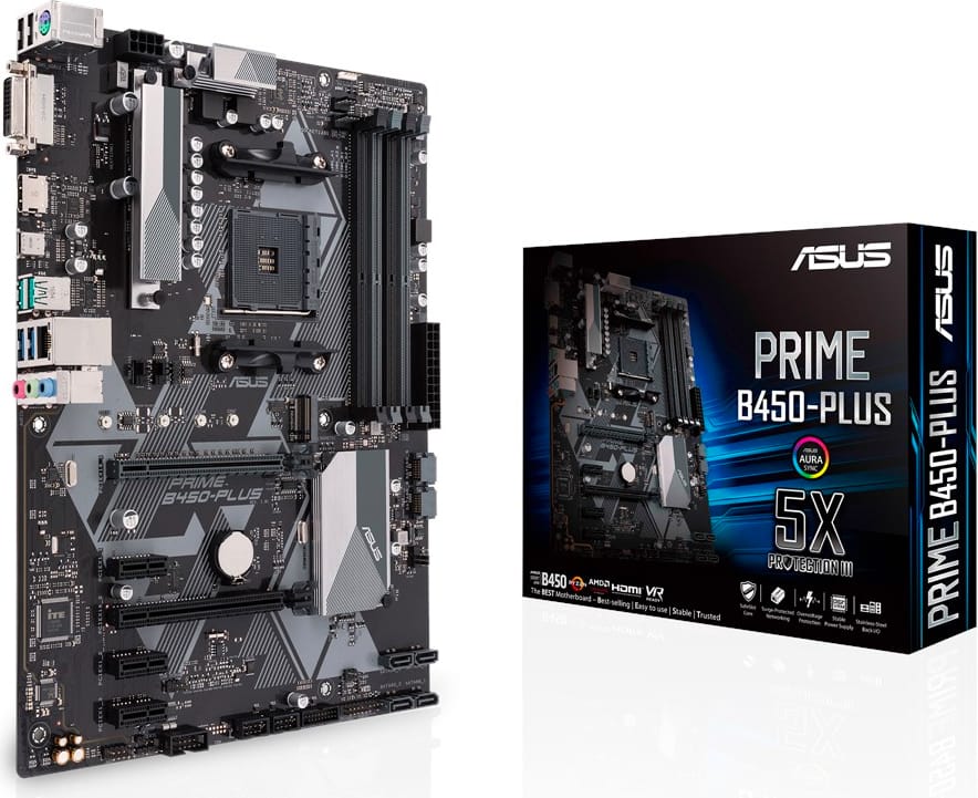 asus 90mb0yn0-m0eay0 scheda madre motherboard atx chipset amd b450 socket am4 ddr4-sdram - 90mb0yn0-m0eay0 prime b450-plus