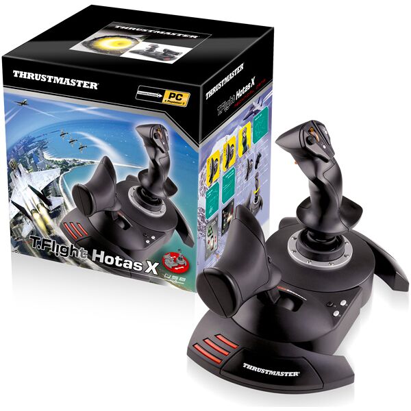 thrustmaster 2960703 simulazione di volo per pc colore nero - 2960703 t.flight hotas x