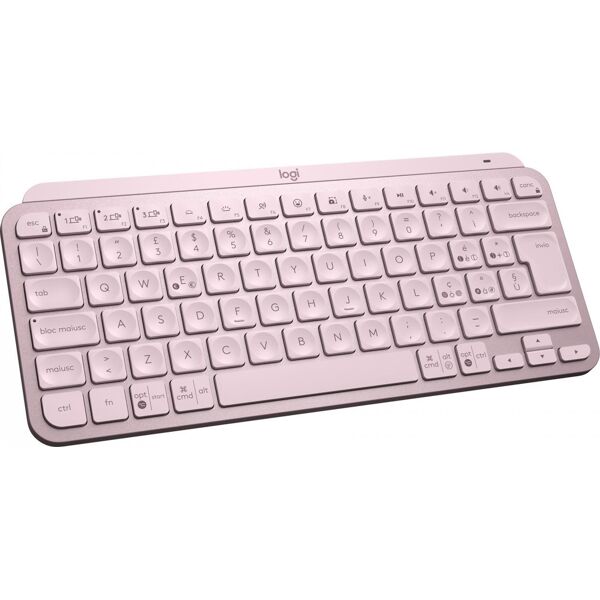 logitech mx keys rose tastiera mini wireless bluetooth colore rosa - 920-010812