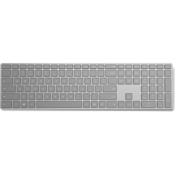 microsoft 3yj-00010 tastiera wireless + bluetooth colore grigio - 3yj-00010 surface keyboard