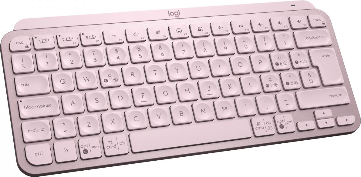 logitech mx keys rose tastiera mini wireless bluetooth colore rosa - 920-010812