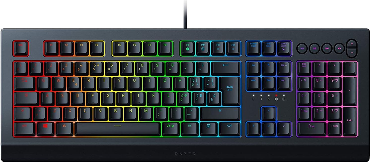 Razer Rz03-03400800-R3h1 Tastiera Computer Rgb Da Gaming Retroilluminata Rosso/verde/blu Interfaccia Usb Nero - Rz03-03400800-R3h1