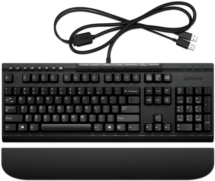 Lenovo 4y40t11833 Tastiera Qwerty Italiano Colore Nero - 4y40t11833 Enhanced Performance Usb Keyboard Gen Ii