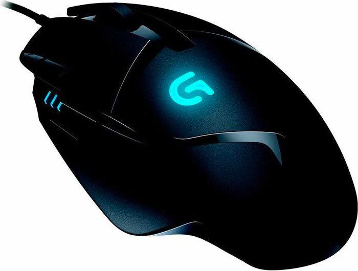 logitech 910-004068 mouse gaming con filo usb ottico 4000 dpi con rotella colore nero - 910-004068 g402