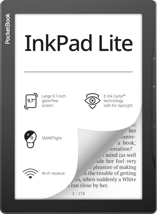 pocketbook pb970-m-ww lettore e-book 9.7 touch e ink carta 8gb wifi - pb970-m-ww inkpad lite