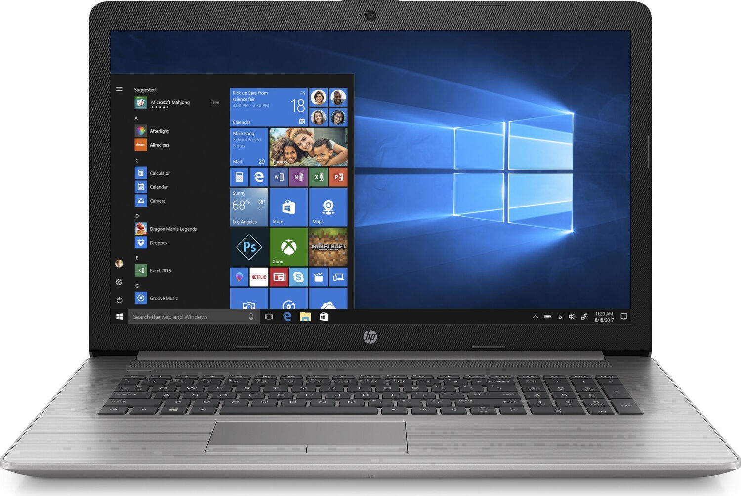 HP 8vu28ea#abz Notebook 17.3" Full Hd Intel Core I5 Di Decima Generazione 8 Gb Ddr4-Sdram 512 Gb Ssd Windows 10 Pro - 8vu28ea 470 G7