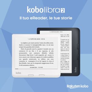 kobo N418-Ku-Bk-K-Ep Lettore E-Book E Ink Carta Display 7" Touch 32 Gb Wifi Impermeabile Bluetooth Colore Nero - N418-Ku-Bk-K-Ep Libra 2