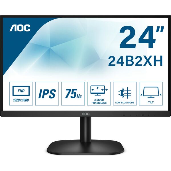 aoc 24b2xh basic-line 24b2xh/eu monitor pc 23.8 pollici full hd 1920 x 1080 pixel