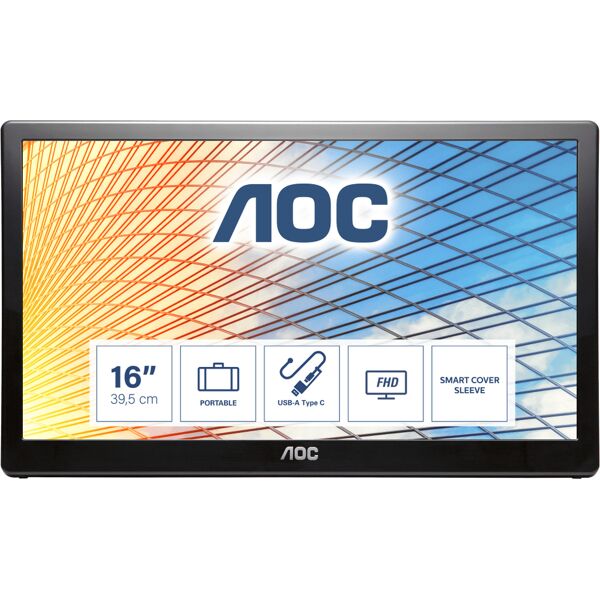 aoc e1659fwu monitor 23.6 pollici full hd led vga dvi hdmi - e1659fwu