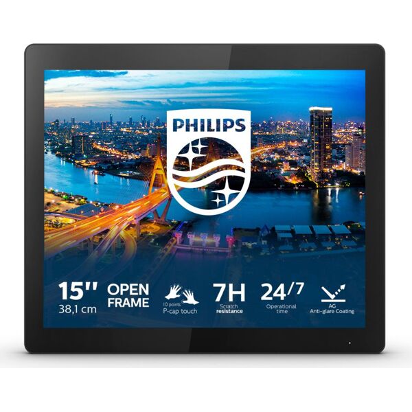 philips 152b1tfl/00 monitor touch 15 pollici led usb vga hdmi displayports - 152b1tfl/00