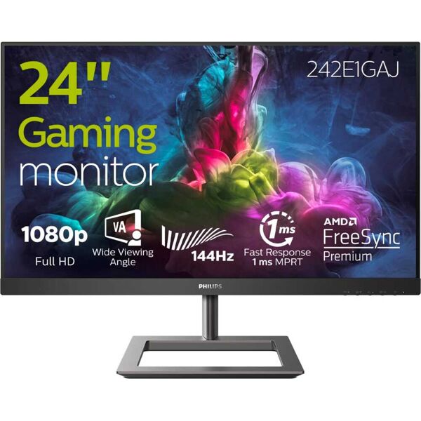 philips 242e1gaj/00 e line 242e1gaj/00 monitor pc 23.8 pollici full hd 1920 x 1080 pixel displayport hdmi