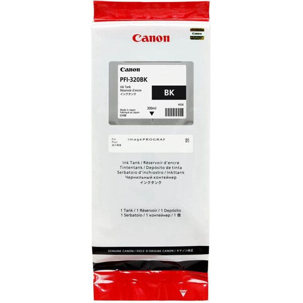 canon 2890c001aa cartuccia di stampa originale 300 ml inchiostro a base di pigmento colore nero 1 pz - 2890c001aa