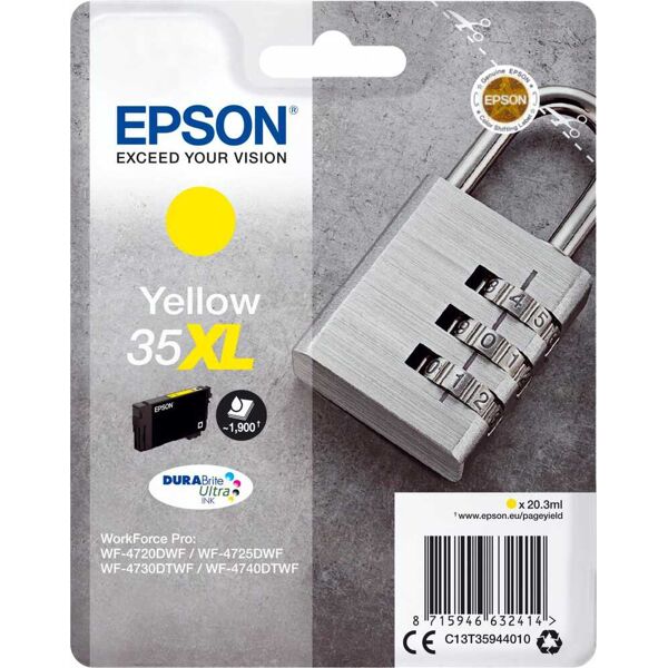 epson c13t35944020 cartuccia originale inkjet colore giallo compatibile con workforce pro wf-4740dtwf / wf-4730dtwf - c13t35944020