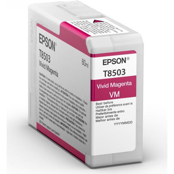 epson c13t850300 cartuccia originale inkjet colore magenta vivido compatibile con surecolor sc-p800 roll unit promo / surecolor sc-p800 - c13t850300