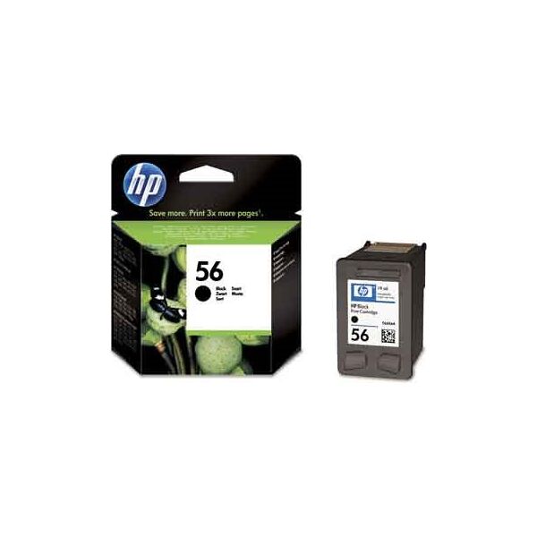 hp c6656aebl cartuccia originale inkjet compatibile con deskjet/officejet colore nero - serie 56 - c6656aebl