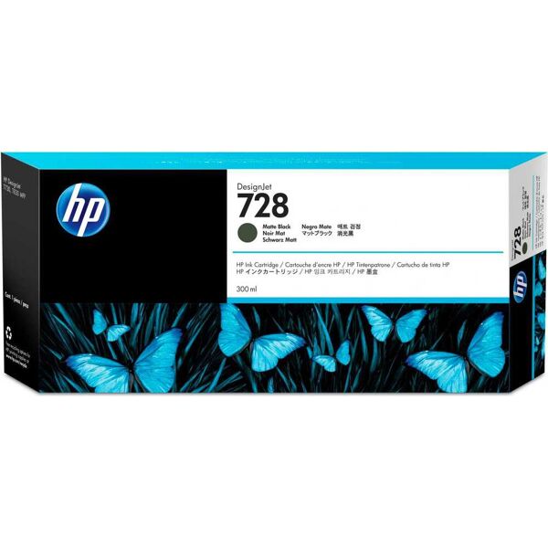 hp f9j68a cartuccia originale nero opaco - 728 f9j68a